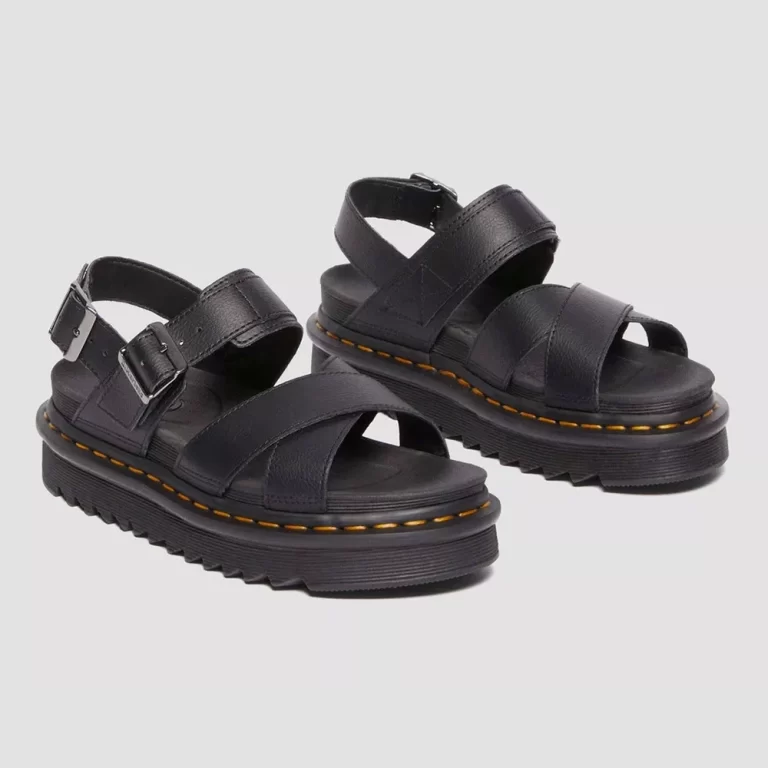 Dr. Martens Women’s Voss II Athena Leather Strap Sandals – Black thumbnail 3