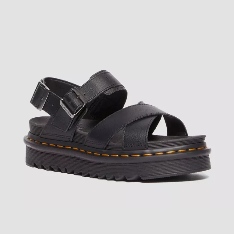 Dr. Martens Women’s Voss II Athena Leather Strap Sandals – Black thumbnail 2