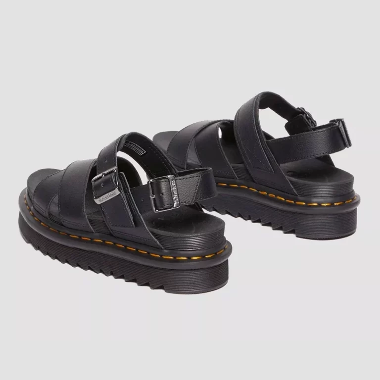 Dr. Martens Women’s Voss II Athena Leather Strap Sandals – Black thumbnail 4