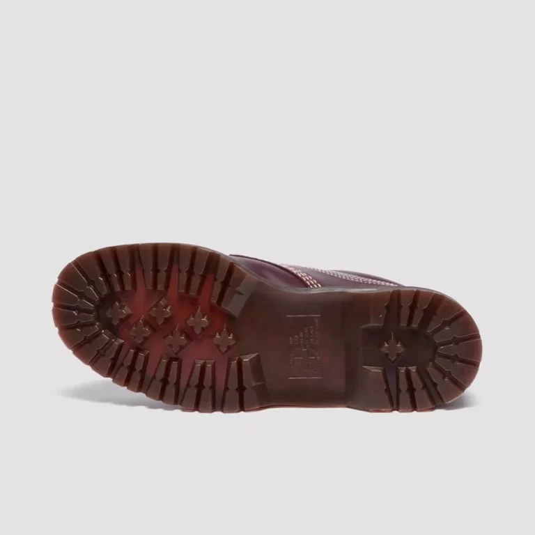 Dr. Martens Women’s Lowell Leather Moc Toe Shoes – Cherry Red thumbnail 4