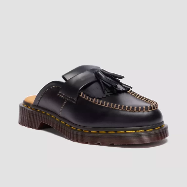 Dr. Martens Women’s Adrian Leather Mules Sandals – Black thumbnail 4