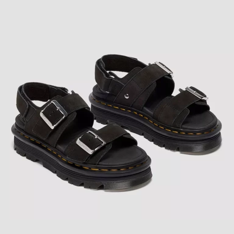 Dr. Martens Women’s Zebzag Suede Sandals – Black thumbnail 3