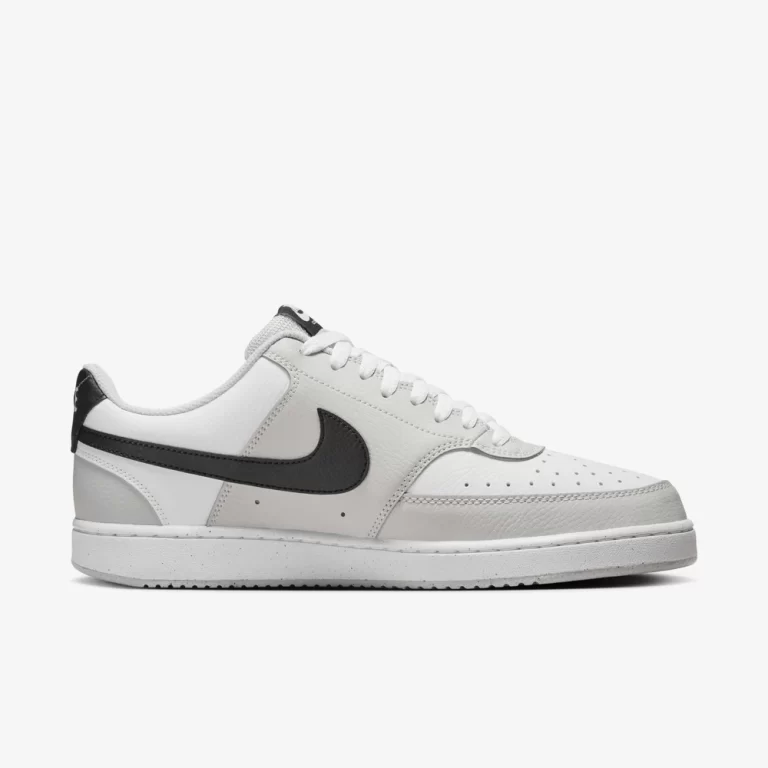Nike Men’s Court Vision Low Shoes – Grey Fog / White / Black thumbnail 2
