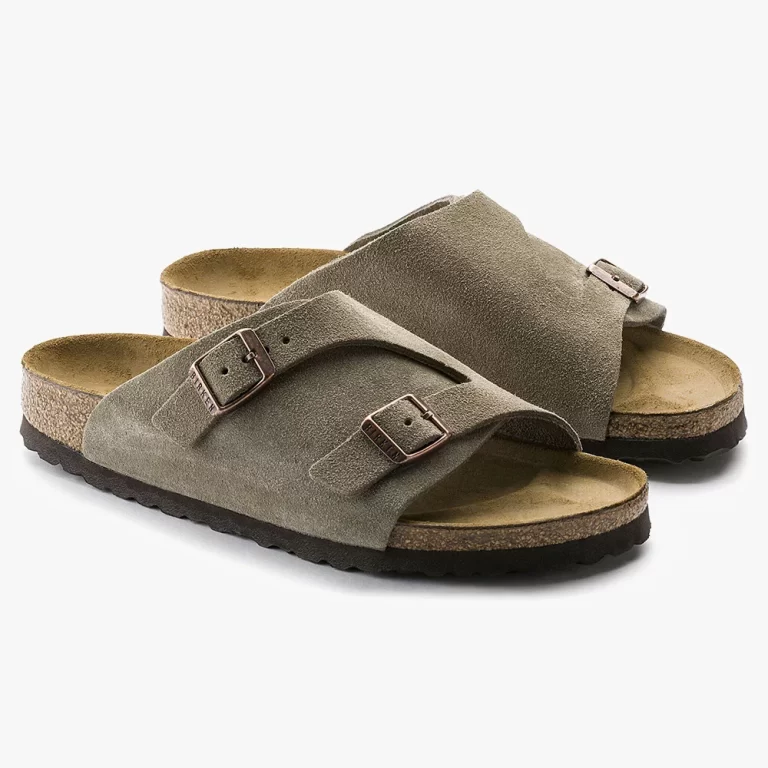 Birkenstock Women’s Zürich Suede Leather Sandals – Taupe thumbnail 3