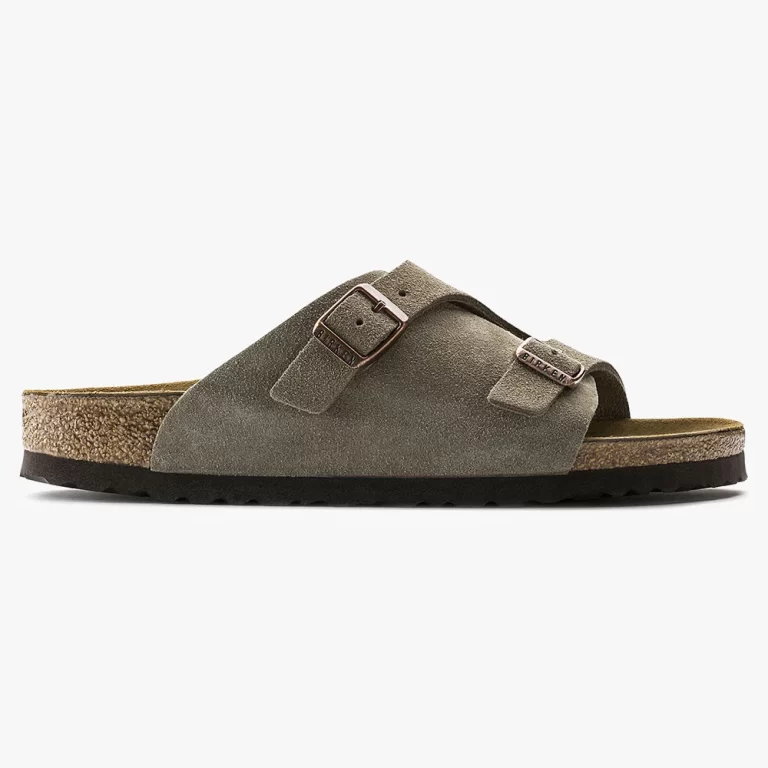 Birkenstock Women’s Zürich Suede Leather Sandals – Taupe thumbnail 4
