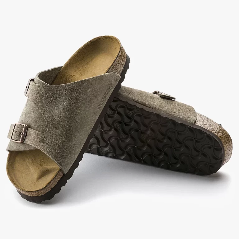 Birkenstock Women’s Zürich Suede Leather Sandals – Taupe thumbnail 2