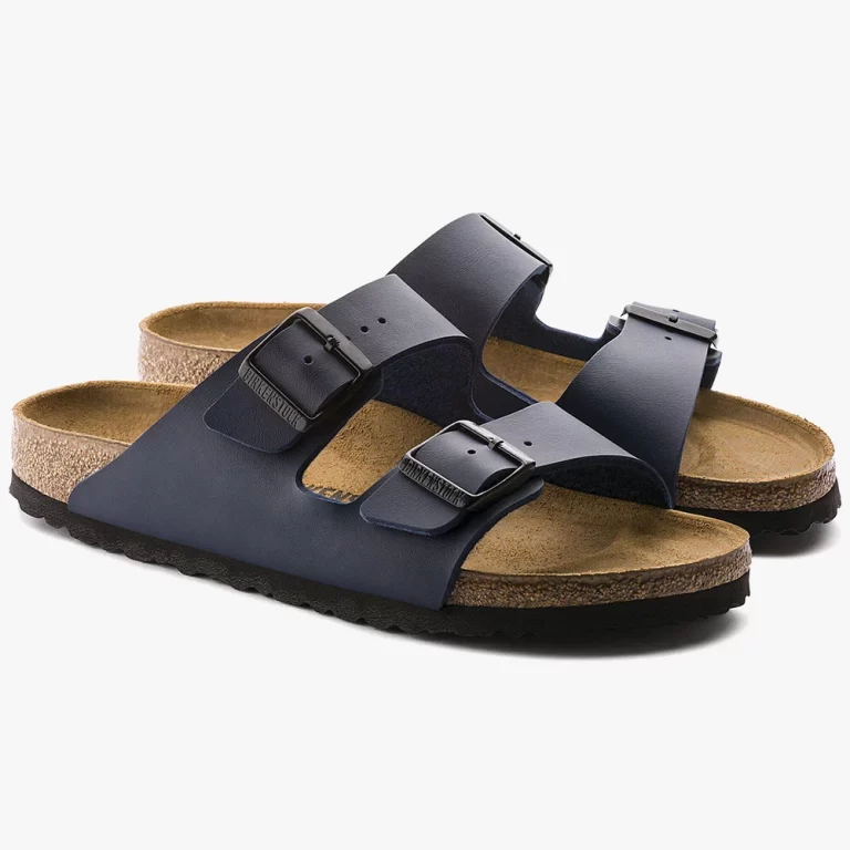 Birkenstock Unisex Arizona Birko Flor Sandals – Blue thumbnail 4