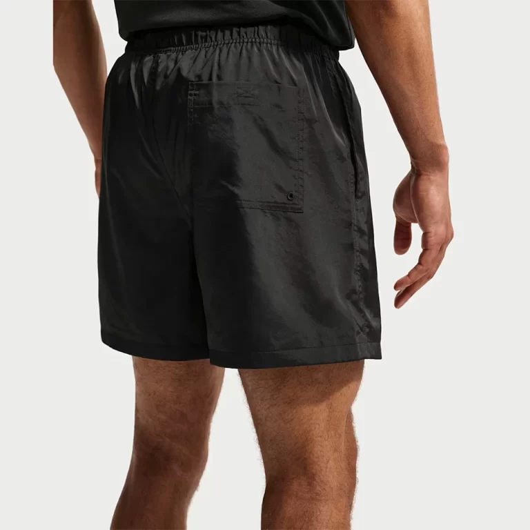 Nike Men’s Club Woven Flow Shorts – Black / White thumbnail 3