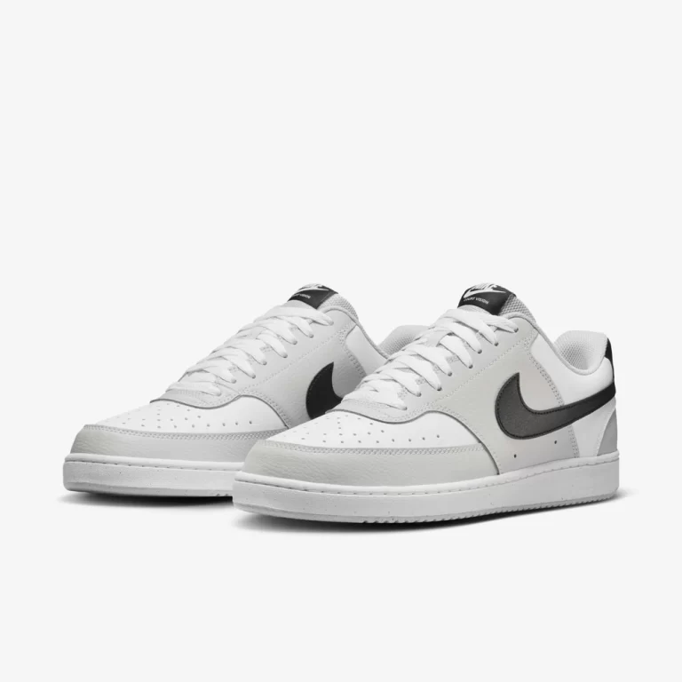 Nike Men’s Court Vision Low Shoes – Grey Fog / White / Black thumbnail 3