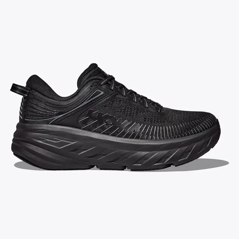 Hoka Men’s Bondi 7 Shoes – Black / Black