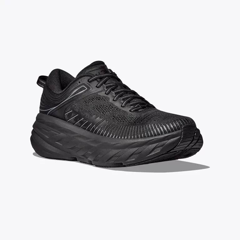 Hoka Men’s Bondi 7 Shoes – Black / Black thumbnail 4