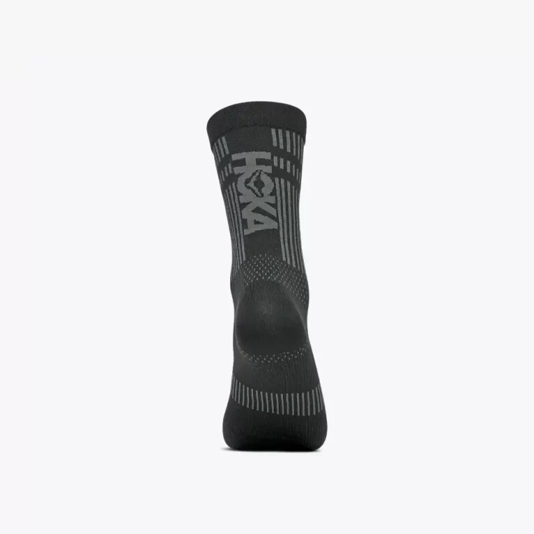 Hoka Unisex Trail Run Crew Sock – Black thumbnail 3