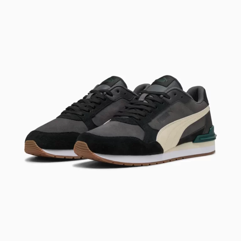 Puma Men’s ST Runner v4 Suede Sneakers – Dusky Gray / Alpine Snow / PUMA Black thumbnail 3