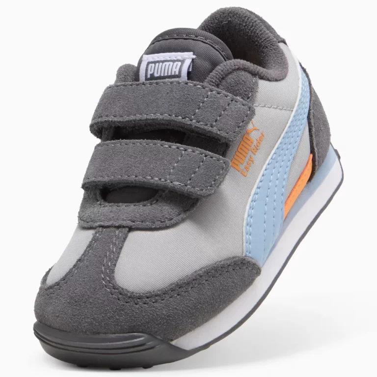 Puma Kid’s Easy Rider Sneakers – Gray Echo / Chambray Blue thumbnail 3