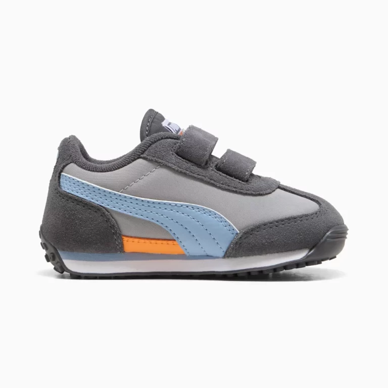 Puma Kid’s Easy Rider Sneakers – Gray Echo / Chambray Blue thumbnail 2