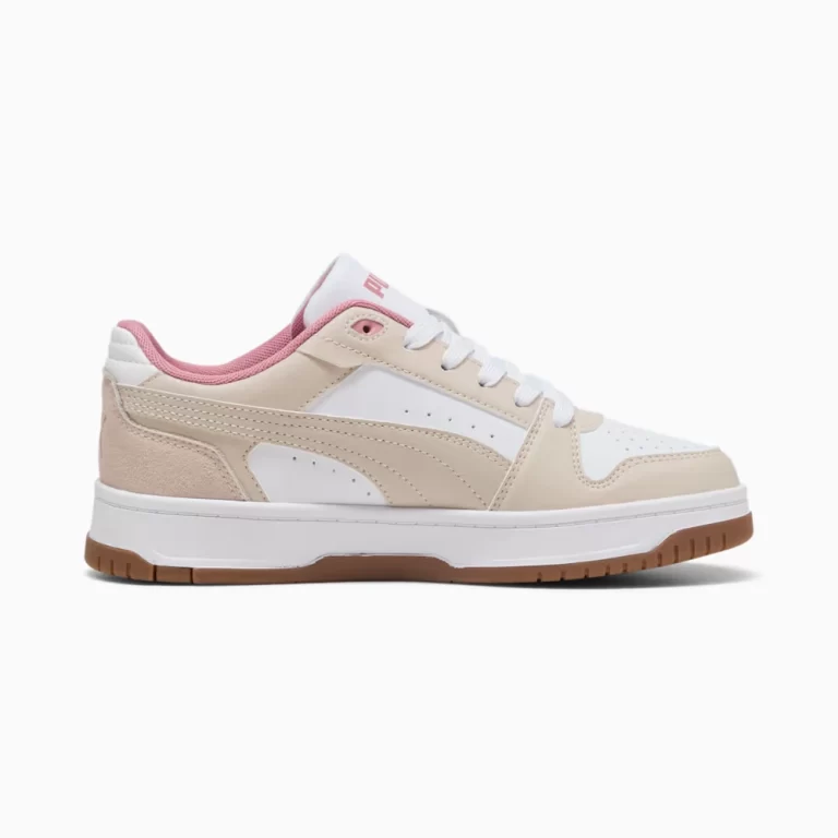 Puma Kid’s Rebound Slam Winter Safari Sneakers – Silver Fog / Birch / PUMA thumbnail 2