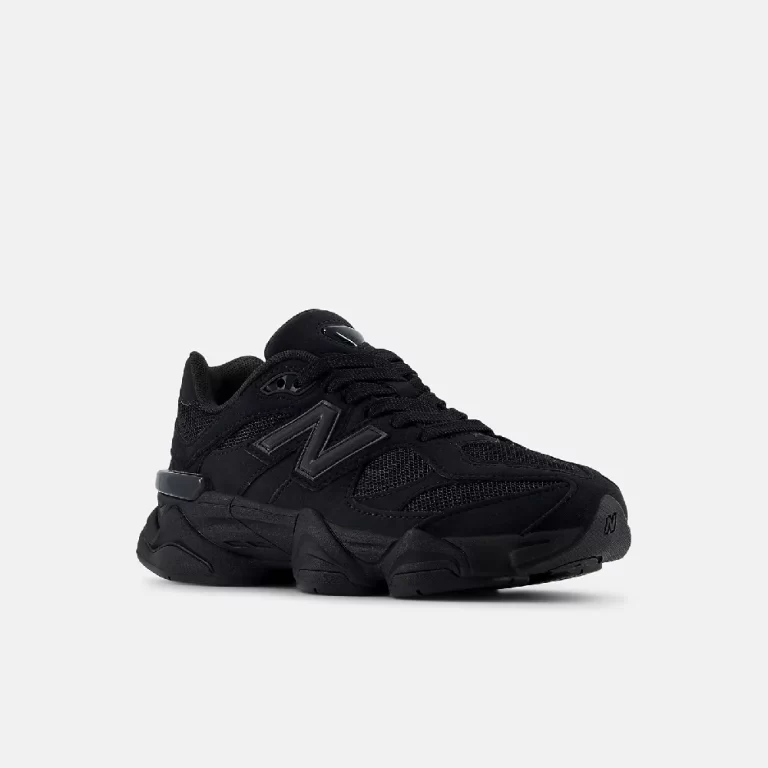 New Balance Women’s 9060 Lace Shoes – BLACK with PHANTOM thumbnail 3