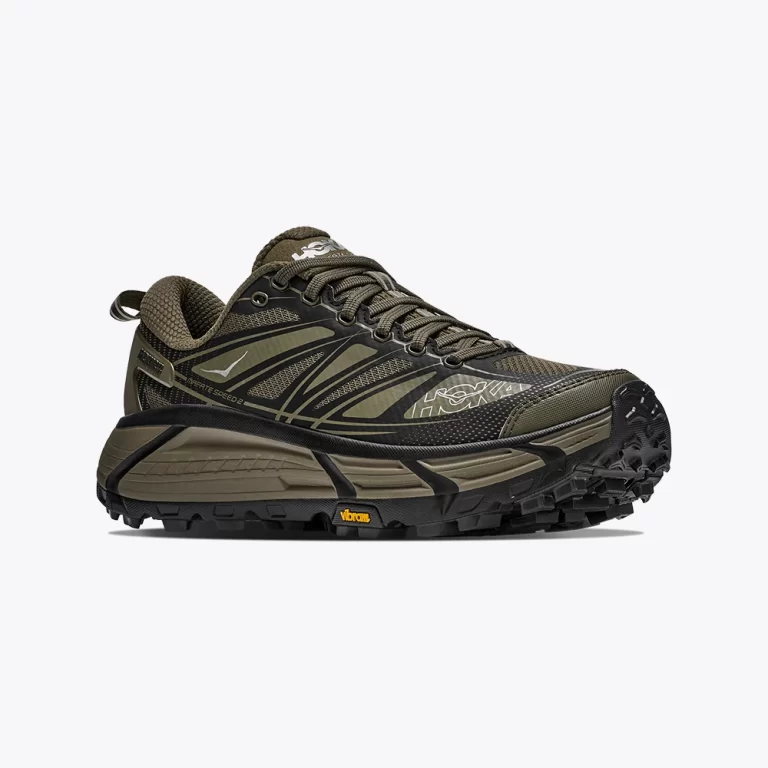 Hoka Men’s Mafate Speed 2 Shoes – Antique Olive / Carbon Black thumbnail 3