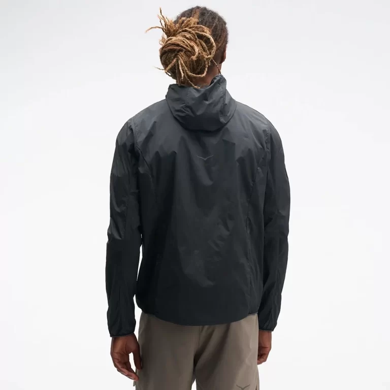 Hoka Men’s SkyFlow Wind Jacket – Black thumbnail 2