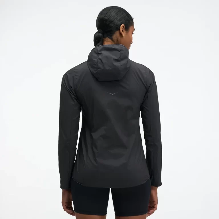 Hoka Women’s SkyFlow Wind Jacket – Black thumbnail 2