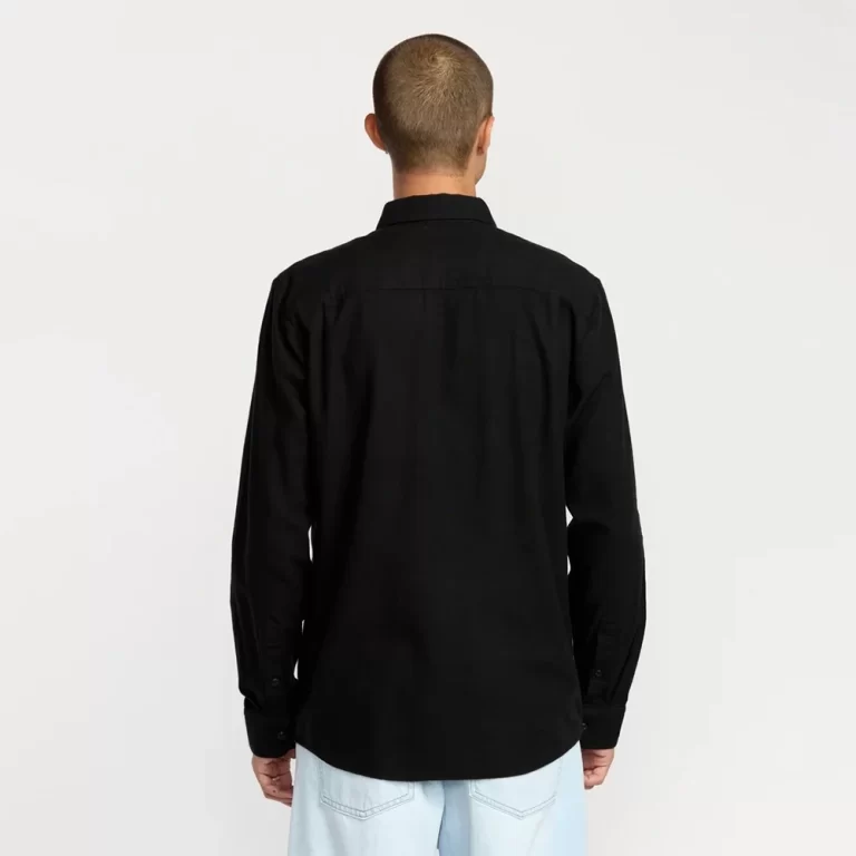 Volcom Men’s Caden Solid Shirt – Antique Black thumbnail 2