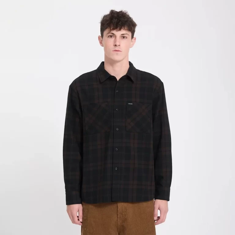 Volcom Men’s Hunkstone Shirt – Cacao