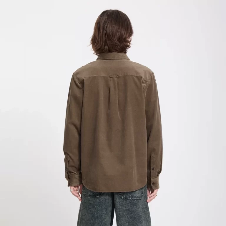 Volcom Men’s Zander Corduroy Shirt – Earth thumbnail 2