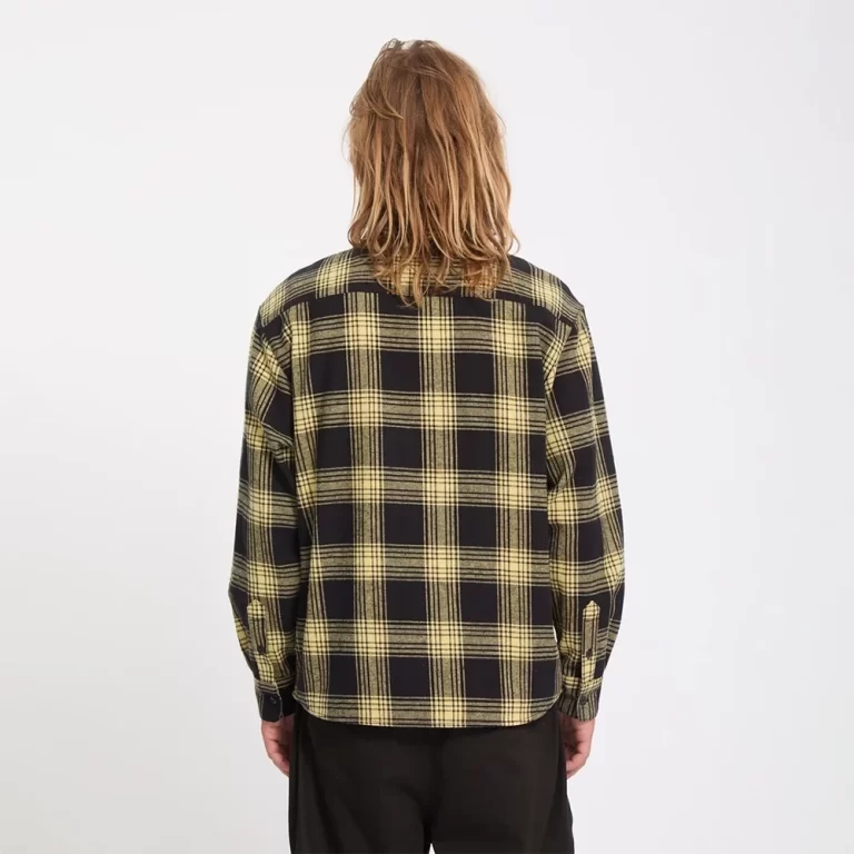 Volcom Men’s Ozzy Plaid Shirt – Mustard thumbnail 2