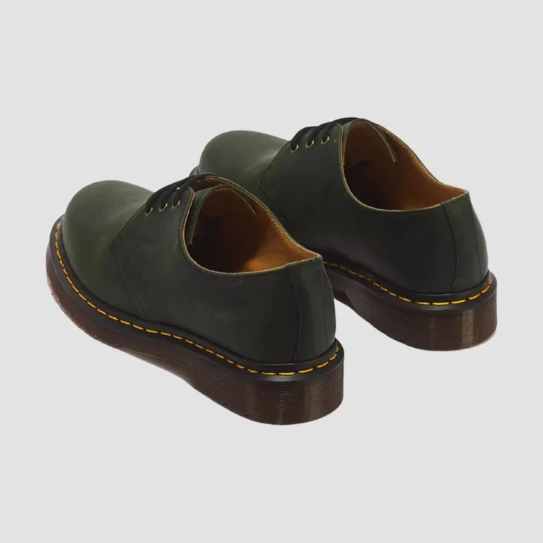 Dr. Martens Women’s 1461 3-Eye leather Oxfords Blue – Green thumbnail 3