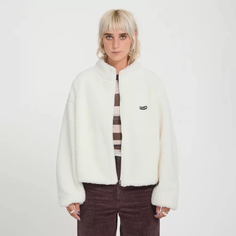 Volcom Women’s Wylding Out Sherpa Jacket – Off White