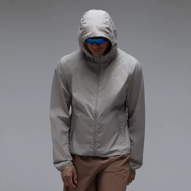 Oakley Men’s Edge Force Windbreaker Jacket – Cement