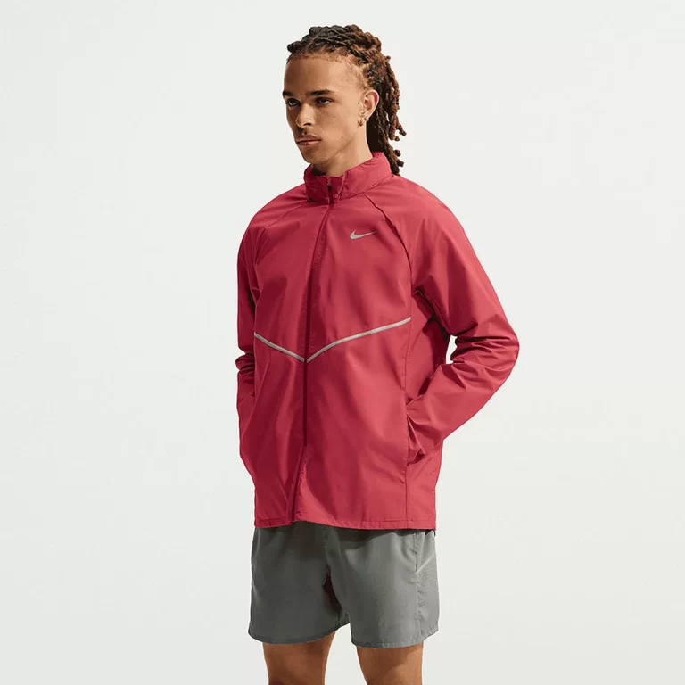 Nike Men’s Miler Repel UV Protection Jacket – Red