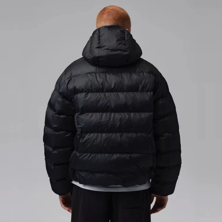 Nike Men’s Jordan Brooklyn Puffer Jacket – Black / University Red thumbnail 2