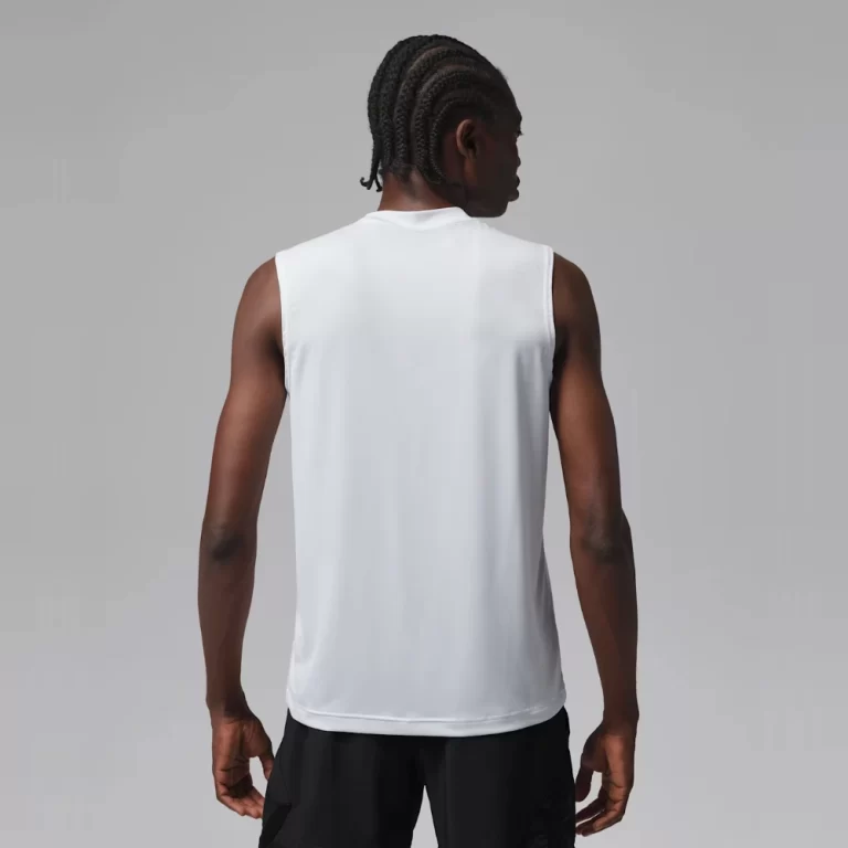 Nike Men’s Jordan Sport Essentials Sleeveless Fitness Tank Top – White thumbnail 2