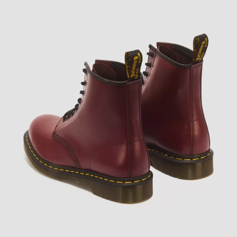Dr. Martens Women’s 1460 Smooth Leather Lace Up Boots – Cherry Red thumbnail 2
