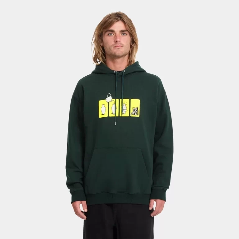 Volcom Men’s Before i Break Pullower Hoodie – Scarab