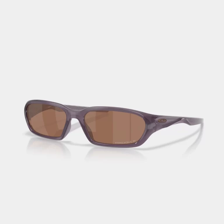 Oakley Unisex Terraforma Obscura Collection Sunglasses – Prizm Tungsten Polarized Lenses / Transparent Aubergine Frame