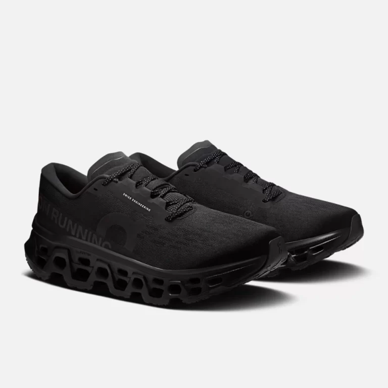 On Men’s Cloudmonster 3 Shoes – Black / Black thumbnail 3