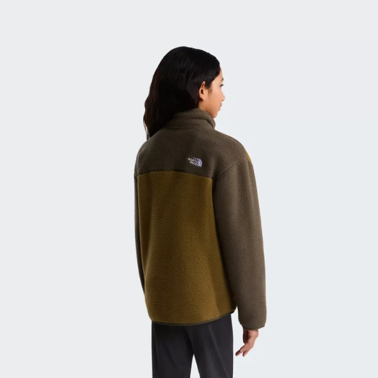 The North Face Teens’ Yumiori 1/4 Zip Fleece Jacket – Caraway Seed / New Taupe Green thumbnail 2